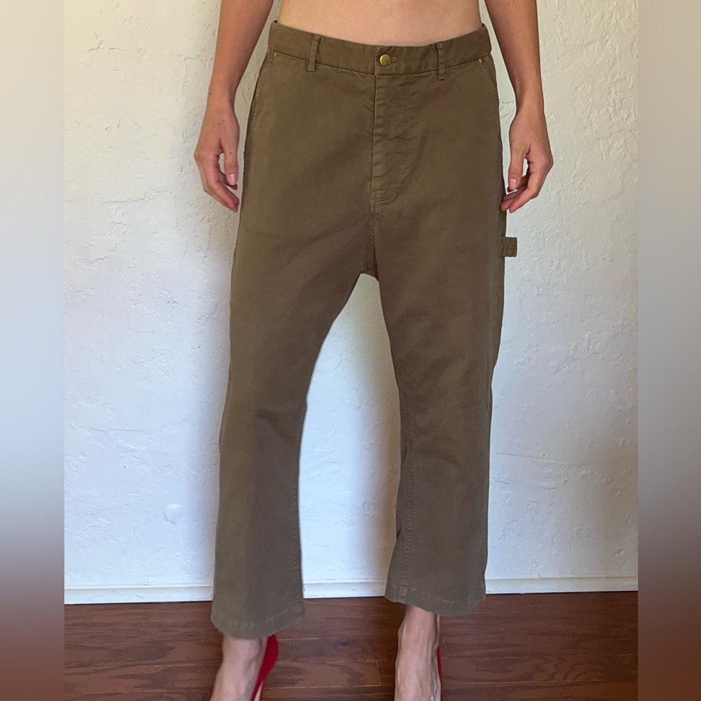 Nili Lotan drop crotch painters pant